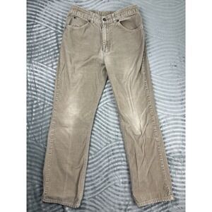 Vintage Levi's Corduroy Pants Mens 30 X 28* Measured Beige Orange Tab